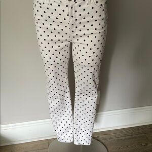 Design Lab White w/ Black Polka Dot Pants